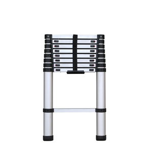 Échelle télescopique à descente lente certifiée EN131 <span class=keywords><strong>de</strong></span> 2,6 m, échelle télescopique anti-pincement sûre pour usage domestique et industriel - Product Image 1
