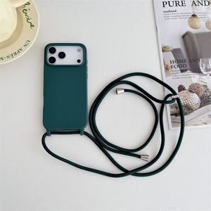 Étui de téléphone en silicone avec cordon tour de cou et bandoulière pour iPhone 17 16 Pro Max 17Air - Product Image 3