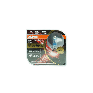 หลอดไฟฮาโลเจน <span class=keywords><strong>OSRAM</strong></span> 64210 NB200 12V H4 55W <span class=keywords><strong>Night</strong></span> <span class=keywords><strong>Breaker</strong></span> <span class=keywords><strong>Laser</strong></span> รุ่นใหม่ ผลิตในประเทศเยอรมนี - Product Image 1