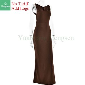 ชุดเดรสสำหรับงานพรอมฤดูร้อนของผู้หญิงชุดเดรสแม็กซี่แบบยืดได้ - Product Image 5