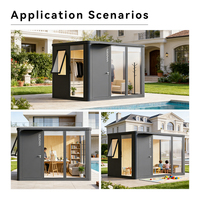 Cocovia Maisonnette de Jardin Modulaire Moderne en Aluminium Étanche, Design Écologique, Montage Facile, Bureau de Jardin