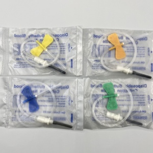 Set de Agujas de Mariposa Desechables para Extracción de Sangre, Calibres 20G, 21G, 22G, 23G, 24G, 25G, para Extracción de Sangre - Product Image 3