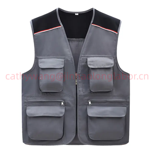 कस्टम यूटिलिटी वेस्ट सामरिक सुरक्षा फ्लोरोसेंट रिफ्लेक्टिव वेस्ट मल्टी फंक्शन पॉकेट के साथ उच्च दृश्यता सुरक्षा वेस्ट - Product Image 6