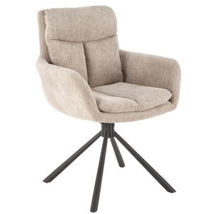 Canapé européen <span class=keywords><strong>Chaise</strong></span> de loisirs Maison bon marché vente en gros <span class=keywords><strong>Chaise</strong></span> de salle à manger pivotante en tissu <span class=keywords><strong>beige</strong></span> avec pied - Product Image 6