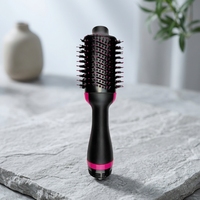 Peigne chauffant électrique, lisseur automatique, fer à boucler, ensemble de brosses pour perruques, pour cheveux bouclés, coiffage quotidien professionnel
