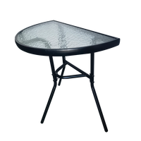 Chaise pliante de haute qualité fabriquée en Chine, table en verre pas chère, table basse en verre