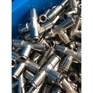 Raccord rapide de type T en acier inoxydable 304 pour tuyau de gaz PE 4 6 8 10 12 14 16 - Product Image 3