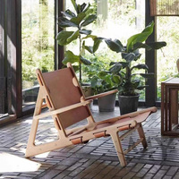 Conception de restauration rapide personnalisée, nouvelle selle nordique moderne en cuir, table et chaises de Restaurant de café de Style bois massif
