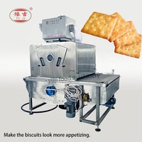 Ligne de production complète de biscuits durs avec machine à former les biscuits, four et système d'emballage
