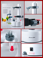 Dd528 Multifunctionele Automatische Dunschiller Batterij & Usb Keukengereedschap Skiving Pare Peer Aardappel Dunschiller Elektrisch Fruit Dunschiller