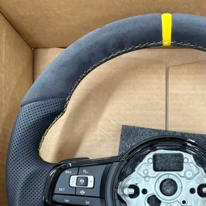Volant R-Line, livraison rapide pour VW <span class=keywords><strong>Volkswagen</strong></span> <span class=keywords><strong>Golf</strong></span> 5 6 7 GTI Mk7 Mk6 Mk5 GTI Polo GTS GTD <span class=keywords><strong>GT</strong></span> ER CCR-line - Product Image 3