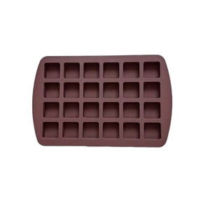 24 تجويف قالب مربعات سيليكون شوكولاتة براوني درجة غذائية لحلوى الشوكولاتة - Product Image 3