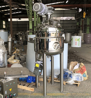 Petit réservoir de mélange sous vide liquide 316L en acier inoxydable d'usine de savon 100L avec émulsifiant de fond de réservoir à haut cisaillement