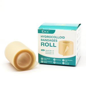 Pansements hydrocolloïdes BCK en rouleau 5cmx1.5m, pansement imperméable pour plaies - Product Image 1
