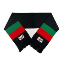 Neuankömmling Custom Acryl Schal Fußball Gestrickt Wintersport Fußball Club Fan Stricken Sport Fans Winter Schal