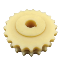 Dents en plastique/nylon/matériau d'insertion en métal et chaîne à rouleaux standard ISO pignon usiné/moulé pour bande modulaire de convoyeur