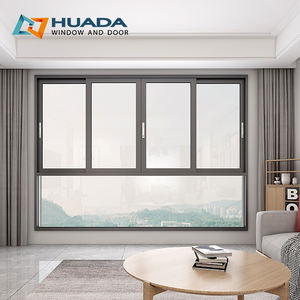 Presa di fabbrica su misura Slider windows facile installazione ventilato doppi <span class=keywords><strong>vetri</strong></span> in alluminio finestre scorrevoli per cucina - Product Image 1