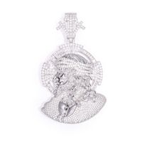 Collier pendentif Cerbère à trois têtes pour hommes, mythologie grecque, bijoux hip-hop, stock disponible pour les vendeurs en ligne