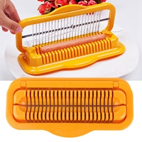 Fruit- en groentegereedschap, roestvrijstalen bananen snijder, multifunctionele hotdog snijder, worst snijder, duurzaam, draagbaar, makkelijk gereedschap