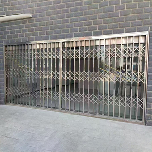 Hiện đại thép không gỉ gấp Cửa Nhôm Hợp Kim an ninh lưới có thể thu vào đóng mở cửa trượt - Product Image 5