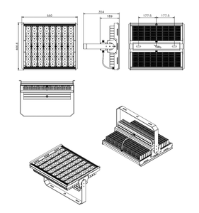 400 Вт IP68 Светодиодная лампа реактора 150 лм/Вт 120 ° C для поликонденсации домашних животных <span class=keywords><strong>IECEx</strong></span> сертифицирована - Product Image 4