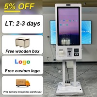 Kiosque de commande rapide en libre-service 21,5 pouces le plus vendu avec code QR Android pour laverie automatique et parking, sur pied