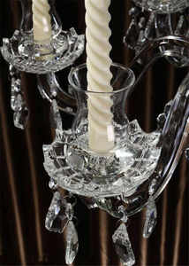 <span class=keywords><strong>Chandelier</strong></span> en verre de <span class=keywords><strong>cristal</strong></span> à <span class=keywords><strong>5</strong></span> bras, pièce maîtresse de mariage élégante et décoration de table avec branche, bougeoir, nouveauté - Product Image 3