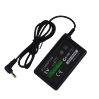 Tideseer Adaptor AC 5V Tahan Lama Pengisi Daya Dinding untuk Konsol Game PSP 1000 2000 3000 Colokan EU/US