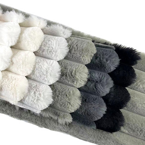 Kain <span class=keywords><strong>Sofa</strong></span> mewah tekstil <span class=keywords><strong>Microfiber</strong></span> 5.5CM kain <span class=keywords><strong>Sofa</strong></span> pelapis poliester 100% Pale korduroi - Product Image 5