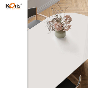 Koris OEM Thiết Kế Hiện Đại Khách Sạn Sang Trọng Bề Mặt Rắn <span class=keywords><strong>Acrylic</strong></span> Mặt Trước Quầy Lễ Tân - Product Image 5