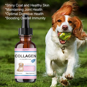 Offres Spéciales OEM Collagène pour animaux de compagnie Collagène liquide pour chiens Supplément pour la peau et le pelage Soulagement des démangeaisons pour chiens allergiques, Biotine, - Product Image 5