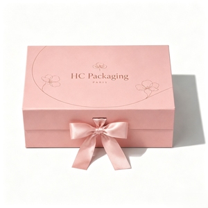 Premium Beauty Gift Packaging Magnetic Folding Box Custom Logo Sustainable Design Cosmetic Box Space Saving Shipping Solution - Product Image 1