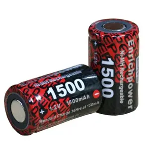 תא סוללה aa 2/3a 1.2v 1500mah 1600mah n-mh na-mh na-mh