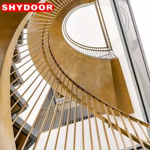 Rampe d'escalier en verre en <span class=keywords><strong>acier</strong></span> inoxydable 304, design moderne et épuré pour villa, avec finition artisanale - Product Image 5