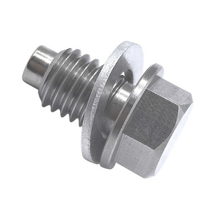 Jiaxing Auto Parts M10*1.5 Stainless Steel Oil Drain <b>Plug</b> Magnetic Transmission Sump Bolt 20mm Length 16.5mm Diameter - Product Image 2
