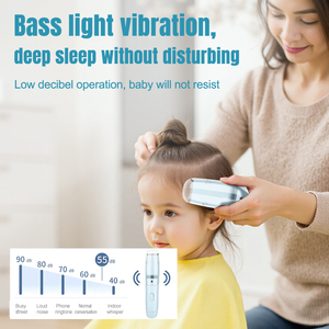 Tondeuse à cheveux pour enfants Lanumi S-3327 IPX5 étanche, faible niveau sonore, tondeuse électrique professionnelle pour bébé, aspiration des cheveux, grand rangement - Product Image 3