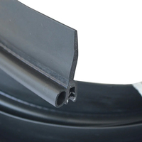 Profilé en caoutchouc EPDM co-extrudé pour joint de pare-brise, conception à soudure par pincement pour joint d'étanchéité de vitres automobiles