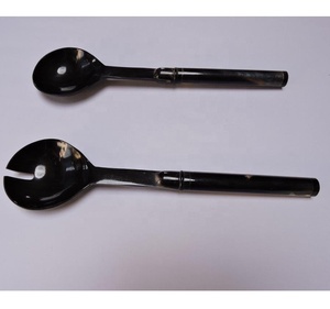 Juego de cucharillas con mango de bambú para servidor de ensaladas, bocina personalizada, venta al por mayor, herramientas de cocina personalizadas transparentes - Product Image 4