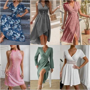 Robes pour femmes 2026 – Nouveaux modèles variés en polyester/coton – Vêtements d'été en gros de Chine/Guangzhou – Lot en vrac - Product Image 5