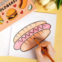 Livres de coloriage d'activités de dessin de bande dessinée personnalisés de haute qualité 21*21CM 40 feuilles reliées par colle pour enfants et étudiants