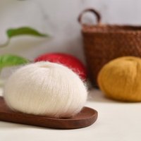 Colorful Hand-Woven Silk Mohair Yarn for Crocheting Sweaters Scarves Dresses Shawls
