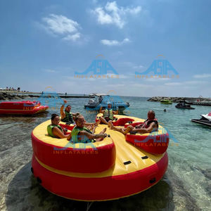 Barco inflable de PVC de alta calidad <span class=keywords><strong>con</strong></span> <span class=keywords><strong>respaldo</strong></span> cómodo, Súper Inflable, <span class=keywords><strong>con</strong></span> giro de agua, OVNI, para navegación disco - Product Image 1