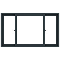 Sistema de Ventanas Corredizas de Aluminio Gm94 6063 T5 Diseño Europeo con Riel de Acero Inoxidable y Alto Rendimiento de Impermeabilidad