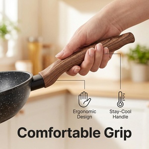 Sartén Antiadherente de Acero al Carbono para Cocina Doméstica y Comercial, Moderna, Versátil, Libre de BPA, Ecológica, de 2-3L, Venta de Fábrica - Product Image 4