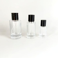 Bouteille de parfum vide de luxe de 30ml 50ml 100ml Bouteille de parfum scellée à bouchon à vis rond transparent Bouteille de parfum de 50ml