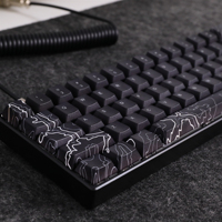 Clavier de jeu HZGAMER, PBT Dye Sublimation Keycaps Étui pour clavier personnalisé, Keycaps topographiques personnalisés