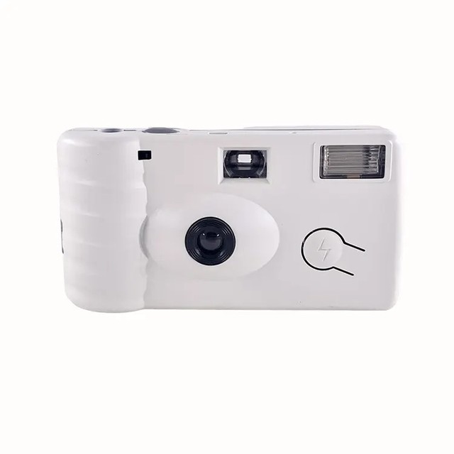 35mm Professional Motorized 12Shots Disposable Camera Flashlight AA Battery Handy Size for Wedding Bridal Shower Events Travel