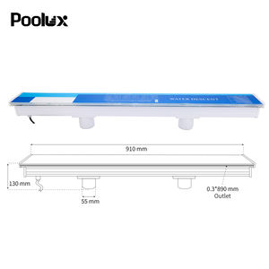 Vente flash : Cascade de piscine de 900 mm, cascade de piscine avec éclairage LED, cascade de piscine avec lumières LED colorées - Product Image 4