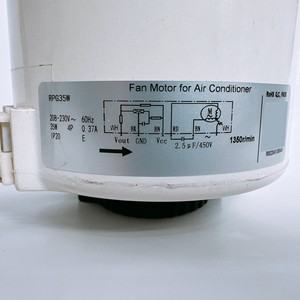 Moteur de ventilateur Gree RPG35W 35W 208-230V 60Hz pour climatiseur 1350 tr/min 4P IP20 - Product Image 1