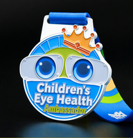 Médailles personnalisées en alliage de zinc émaillées pour événements sportifs, course de marathon, et plaques de course sur mesure